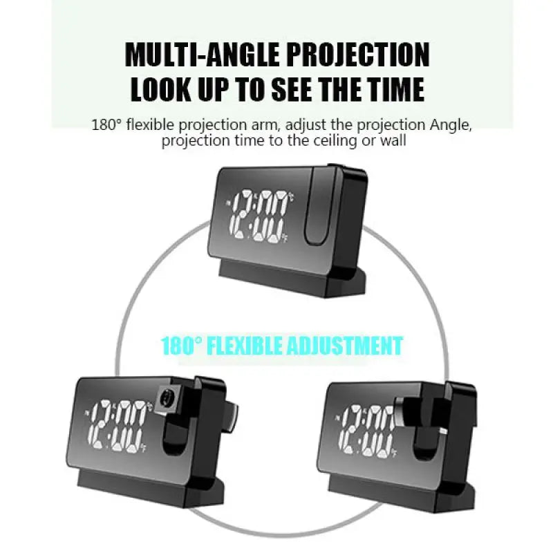 Rotating Projection Alarm Clock