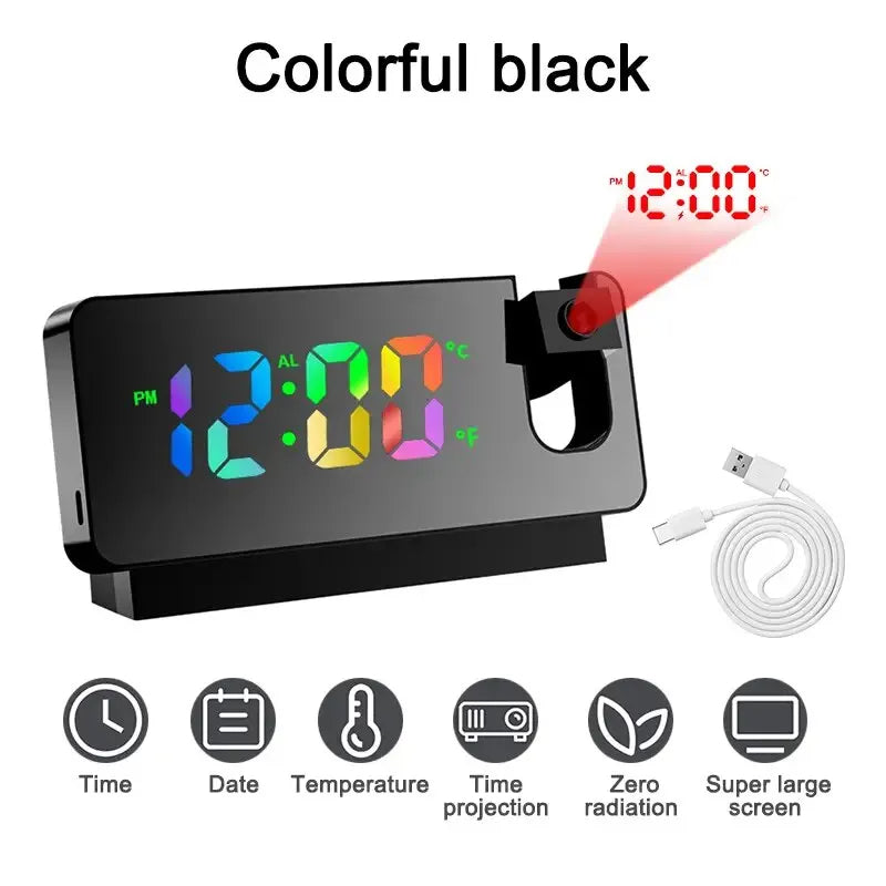 Rotating Projection Alarm Clock